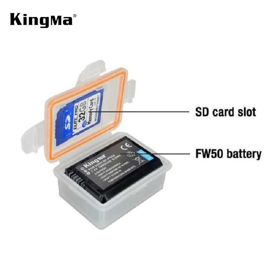 Kotak Baterai KINGMA for Sony NP-FW50 etc - Battery &amp; Memory Box Case