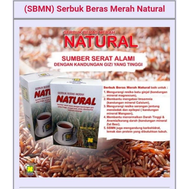 

SERBUK BERAS MERAH NATURAL