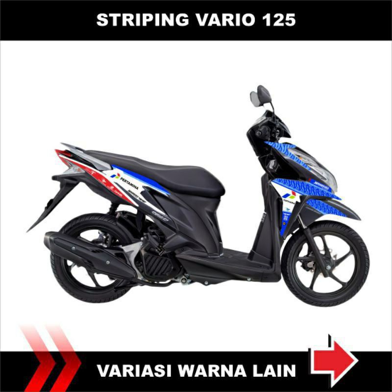 STIKER STRIPING VARIO 125 MOTIF PERTAMINA MANDALIKA