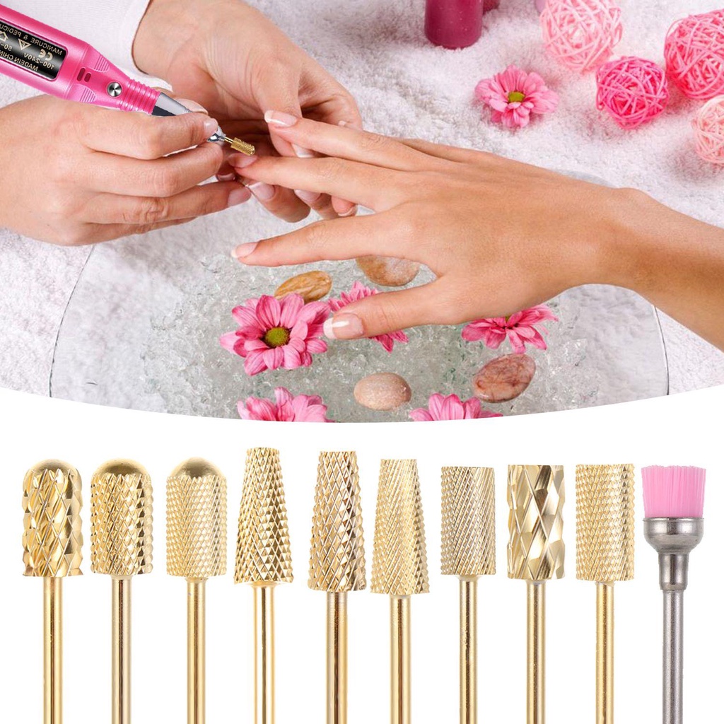 Preva Mata Bor Kuku Manicure Pedicure Nail Art Tools Mata Bor Kikir Tungsten Steel Carbide