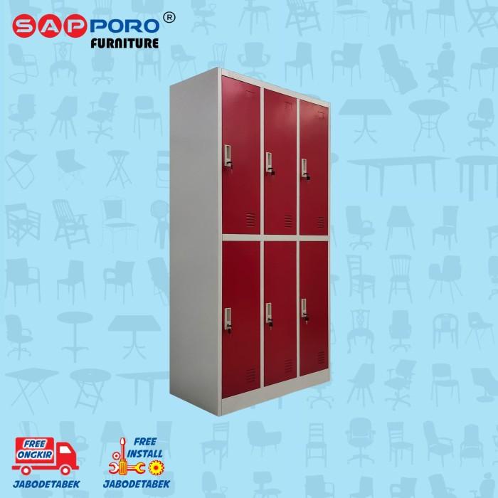 

Cabinet | Locker Besi / Loker Besi 6 Pintu Sapporo Essen 6 - Light Oriental