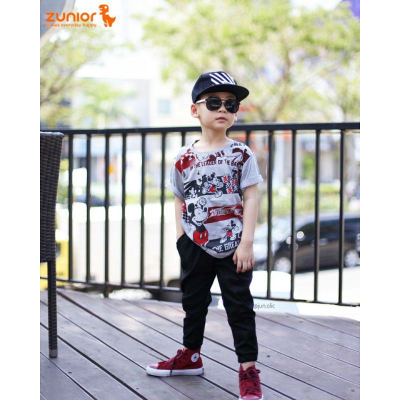 Jogger Anak Premium Zunior Hitam 1-12 Tahun