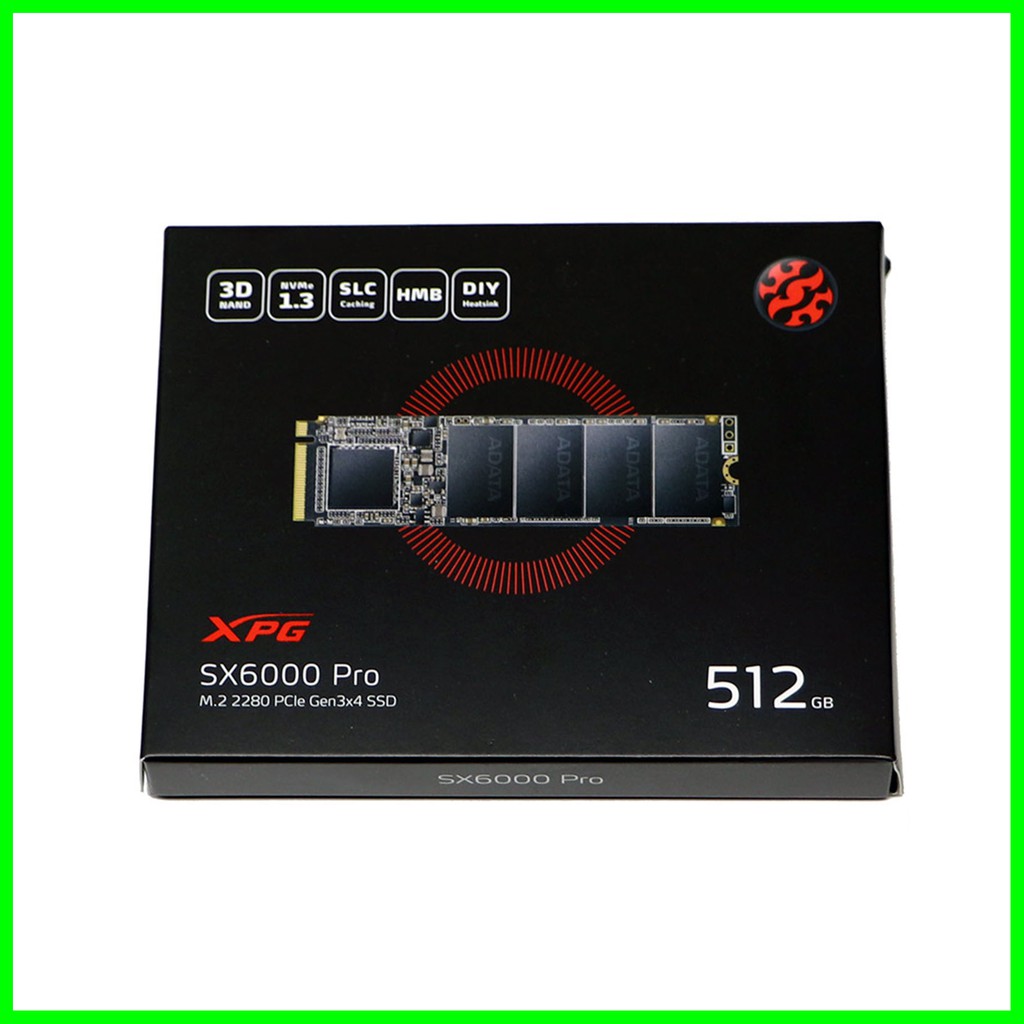 SSD ADATA XPG SX6000 PRO 512GB M.2 NVMe 2280 PCIe Gen3x4