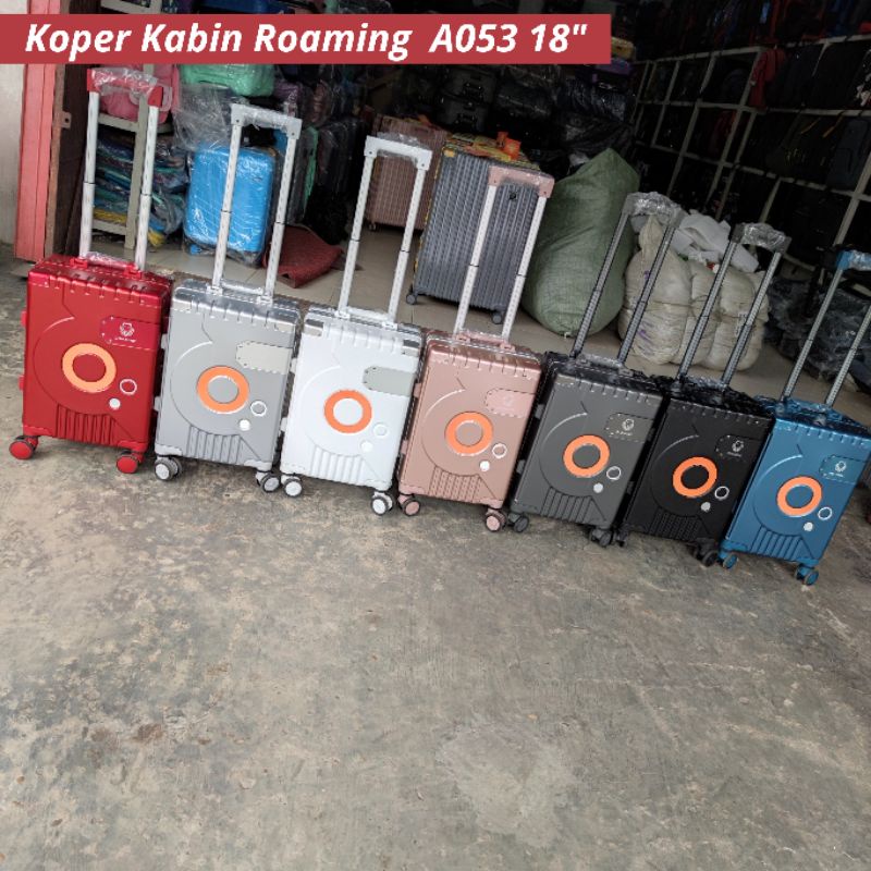 Koper Roaming  A005  Size 18 inch Kabin Tanpa Resleting Anti Maling Koper Kuat Garansi 1 Tahun