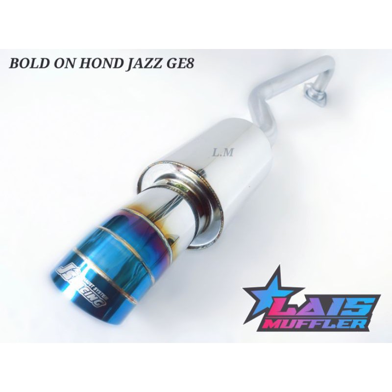 KNALPOT MOBIL BOLD ON JAZZ GE8