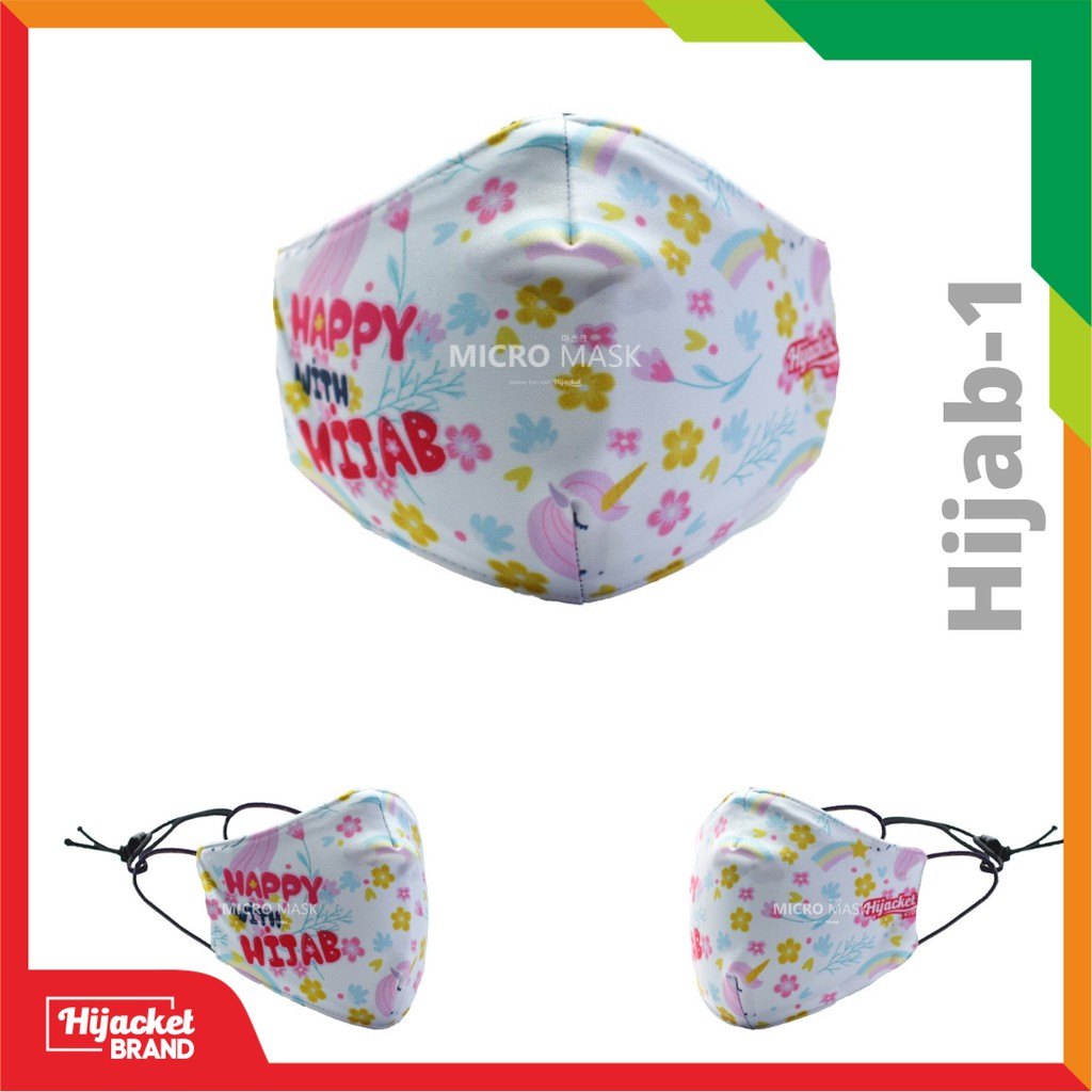 Masker Hijab anak / Masker hijacket Kids / Masker anak wanita muslimah-HIJAB 1