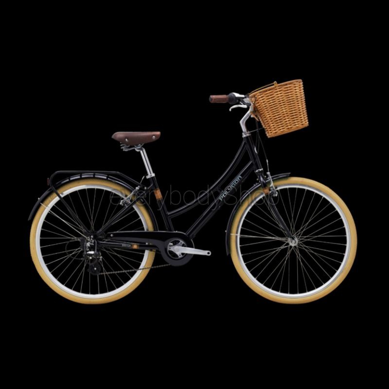 SEPEDA CTB POLYGON OOSTEN 26 x 16 BLACK HITAM CITY BIKE GOWES