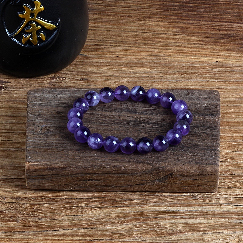 Gelang Batu Dream Amethysts Grade AAA 8mm