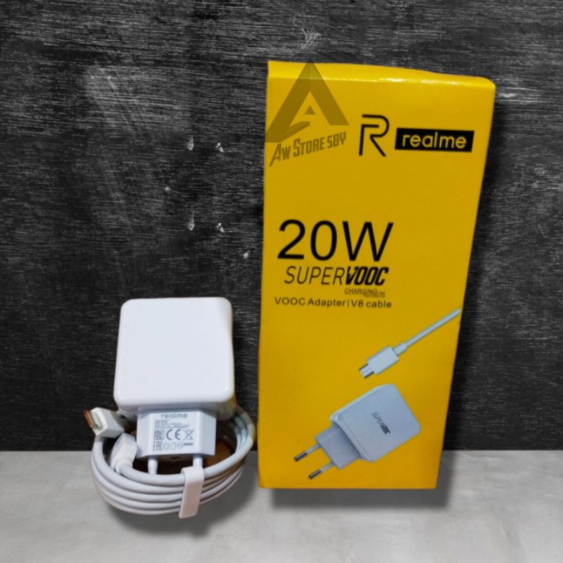 CHARGER REALME 20W TYPE C VOOC FLASH CHARGE REALME 7/7i/8/8i/C17/ X/ XT/ 5 PRO/ C25/ C35/Narzo 30A/50A