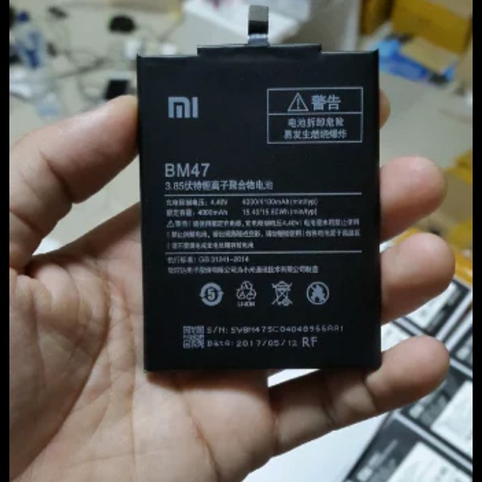 BTR BATTERY BATERAI ORI 100% XIAOMI Bm47 bm 47 redmi 3