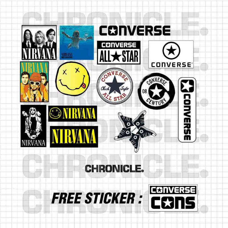 

STICKER VINYL NIRVANA X CONVERSE
