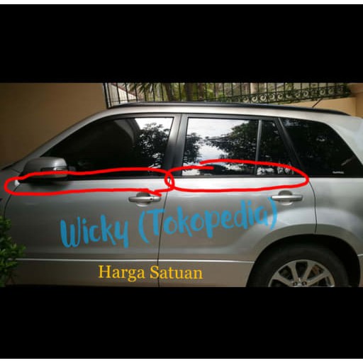 [Eksterior Mobil] Pelipit Karet Kaca Luar Suzuki Grand Vitara Asli SGP (Original Suzuki)