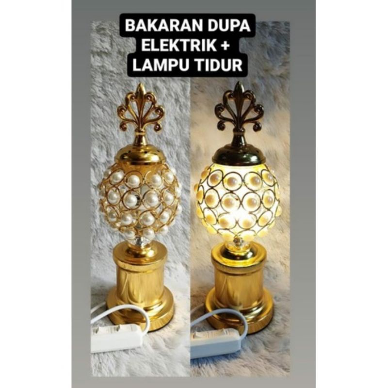 Lampu Tidur LED + Bakaran Dupa mabkhara elektrik prapen elektrik