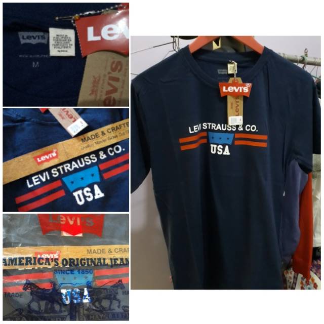 Kaos Levis Ori Navy S