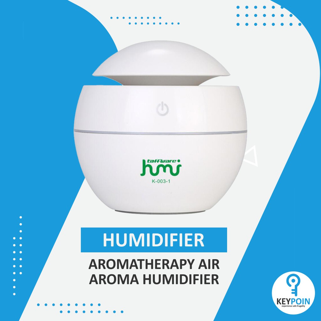 HUMIDIFIER DIFFUSER AROMATHERAPY DESAIN KAYU-White