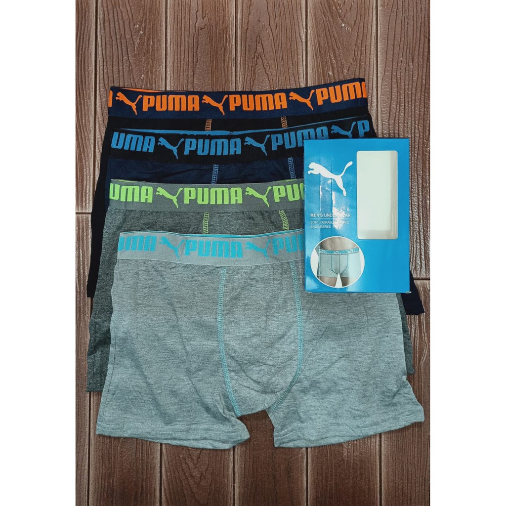 3 Pcs CD Boxer Random Sport Merk - Celana Dalam Segi Empat Pria - Karet Boxer - Mix Warna