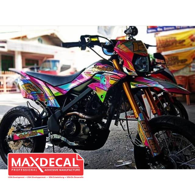 Decal Dtraker fullchrome hologram desain bisa request custom