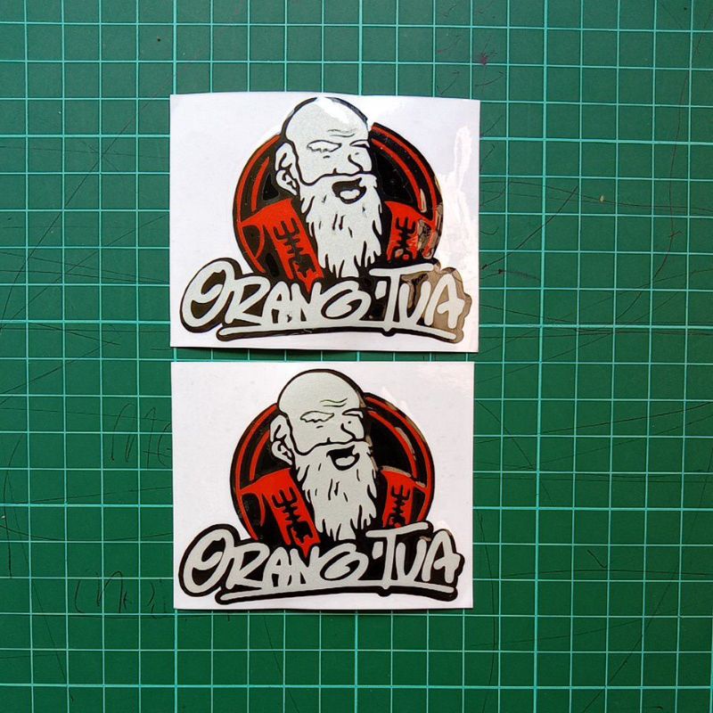 

sticker cutting stiker cap orangtua