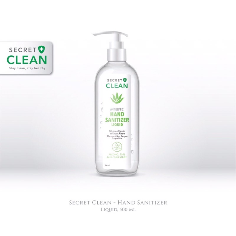 Secret Clean Hand Sanitizer Liquid 500ml | Secret Clean Hand Sanitizer Liquid 500ml miurah