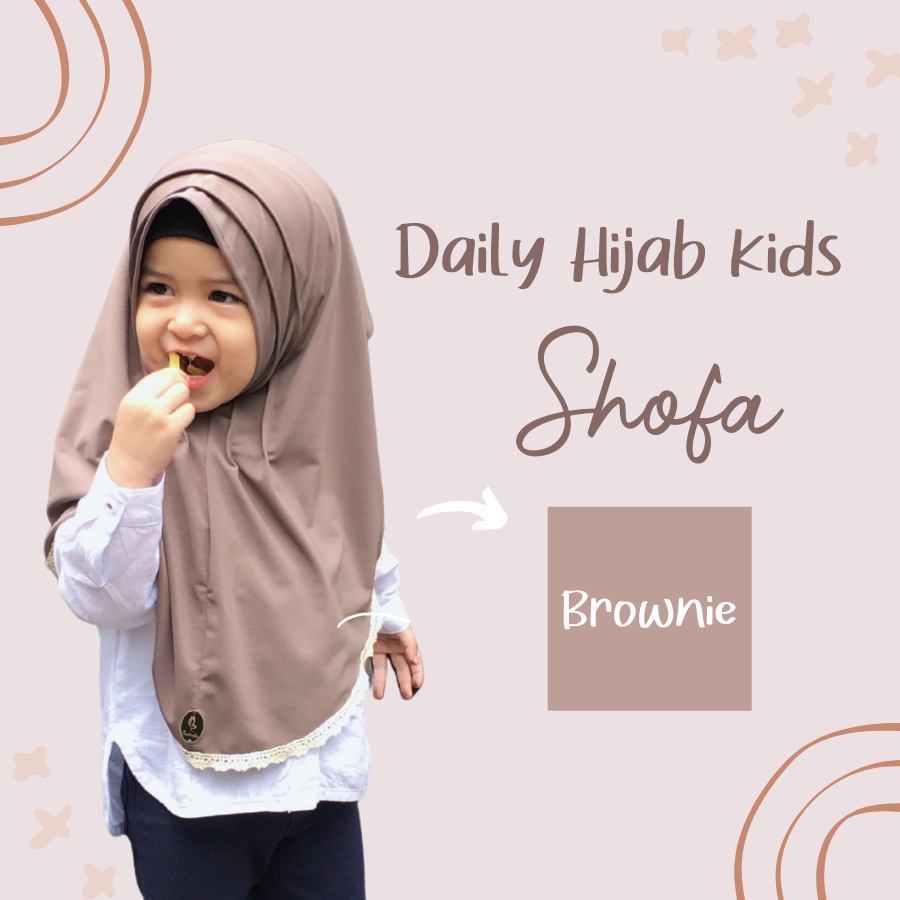 Daily Hijab Anak Instran Renda Terbaru Usia 1-3 Tahun SHOFA