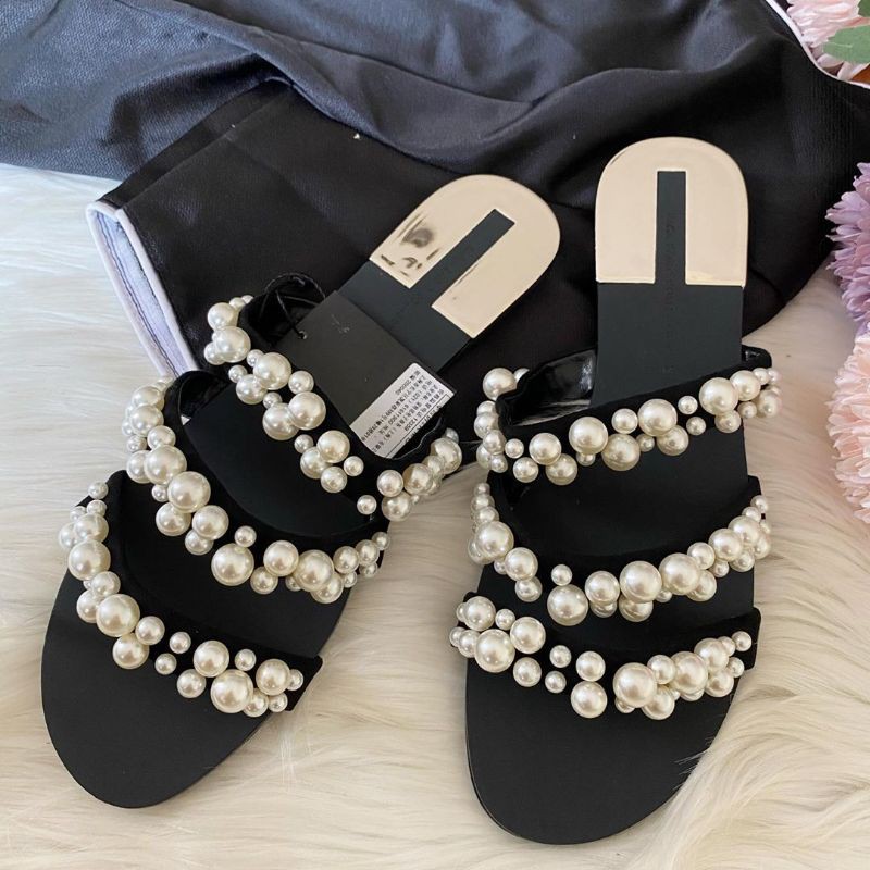 sendal teplek wanita import zaraa (zrshoe-345)