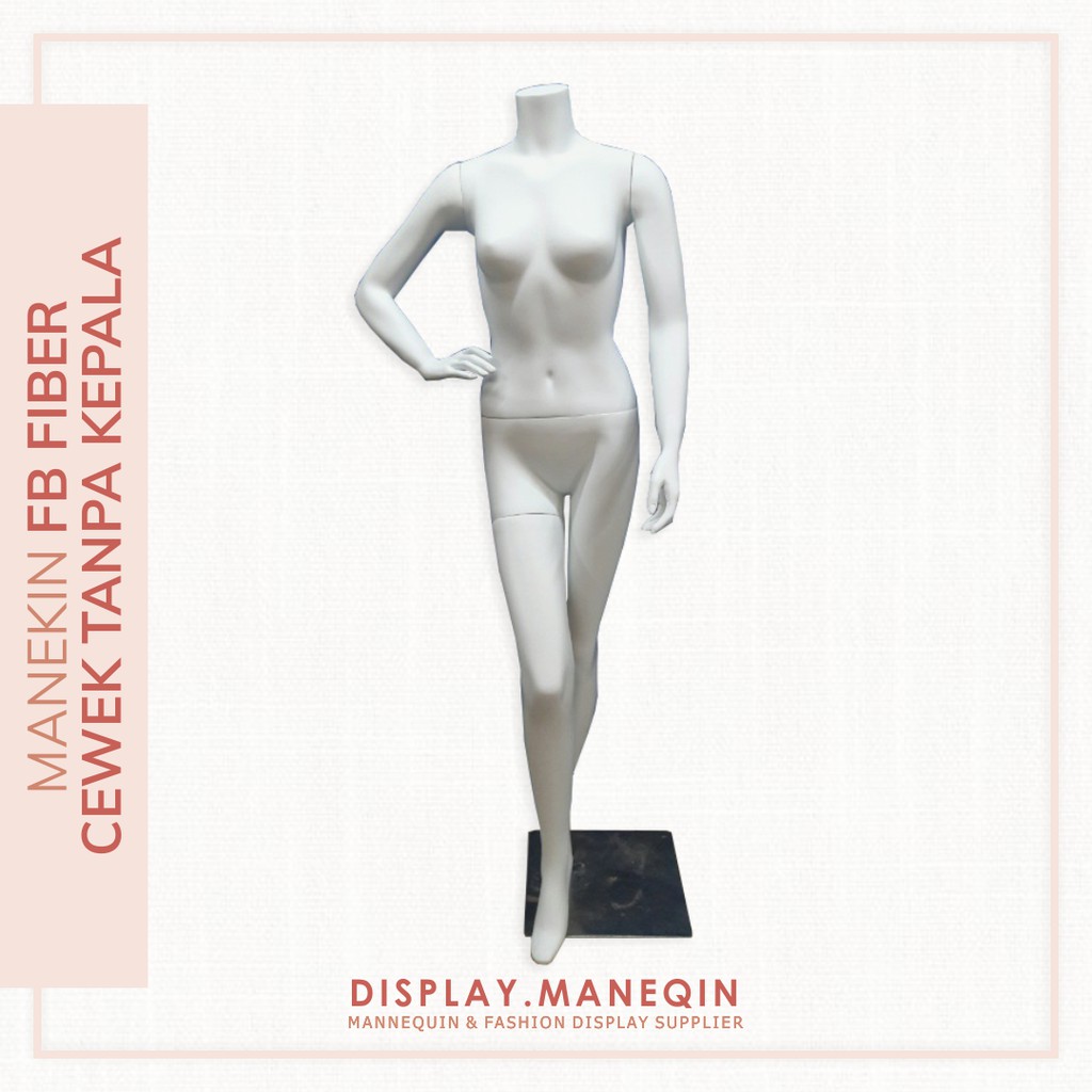 Manekin Patung Full Body Seluruh Badan Wanita Cewek Fiber Tanpa Kepala