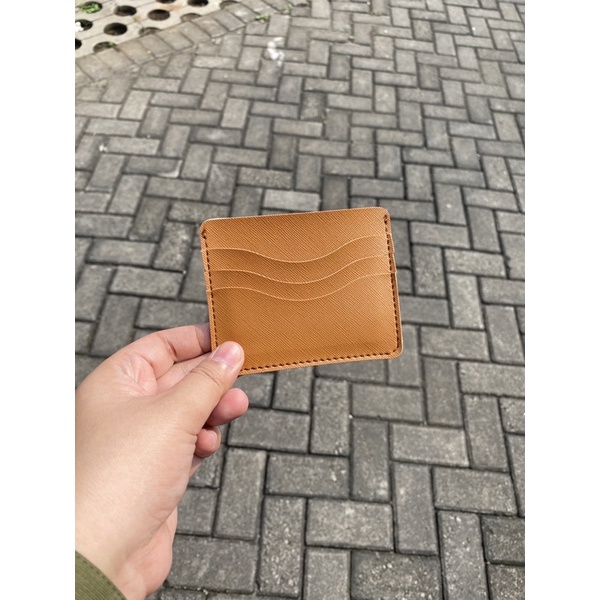 DOMPET KARTU DAN UANG WANITA PRIA ATM MINI KULIT SINTETIS PREMIUM ORIGINAL 100% AZALEA CARD HOLDER - GRATIS UKIR NAMA