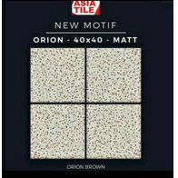 Keramik 40x40 Kasar 3 Motif Orion Brown, Oxford Grey dan Oscar Black ,Grey dan Brown Grade B