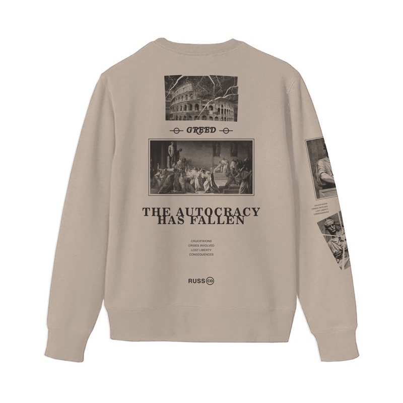 (RUSS & CO) Sweater Crewneck Autocracy Cream