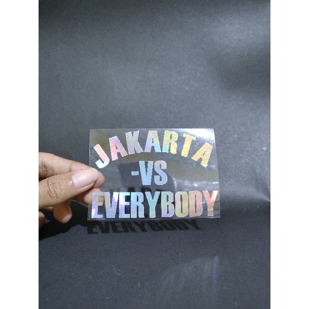 Sticker Jakarta vs everybody cutting