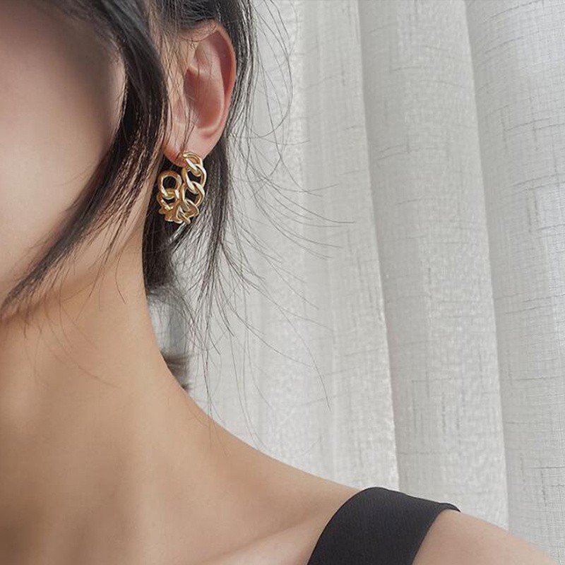 [ACKER] Anting Rantai Gaya Retro Paduan Untuk Wanita