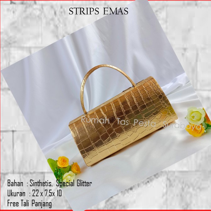Tas Bagus,Tas Unik,Tas Elegan ,STRIPS EMAS