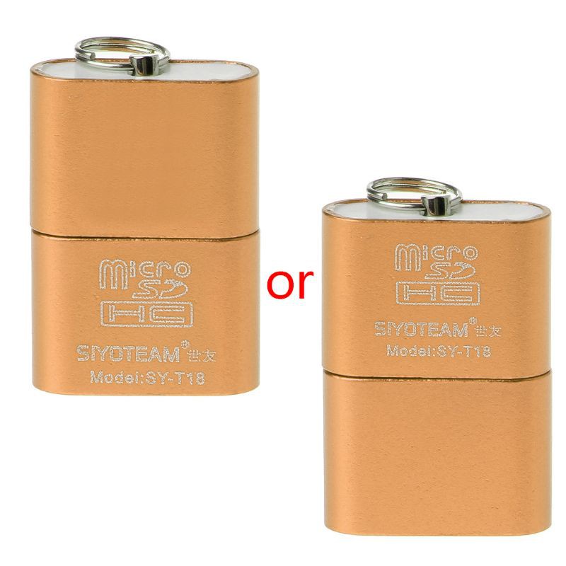 Cre Adapter Card Reader Micro Sd / Tf Usb 2.0 Mini Portable Bahan Aluminum Alloy