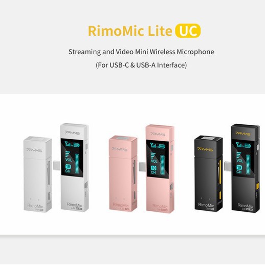7Ryms RimoMic Lite UC Mini Wireless Microphone For Type C and USB A