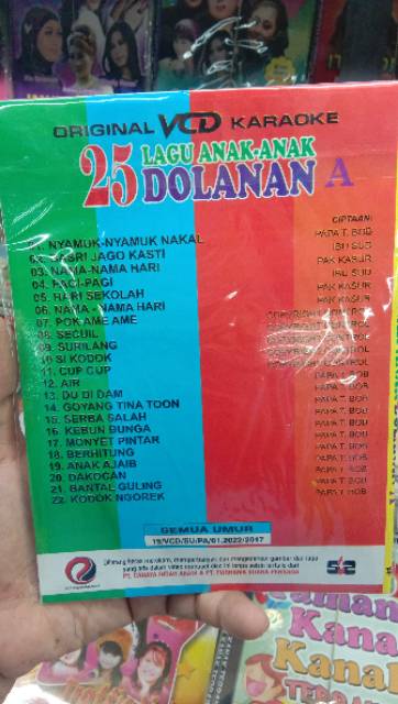 Vcd Original Lagu Anak Dolanan Seri A Nyamuk Nyamuk Nakal Shopee Indonesia