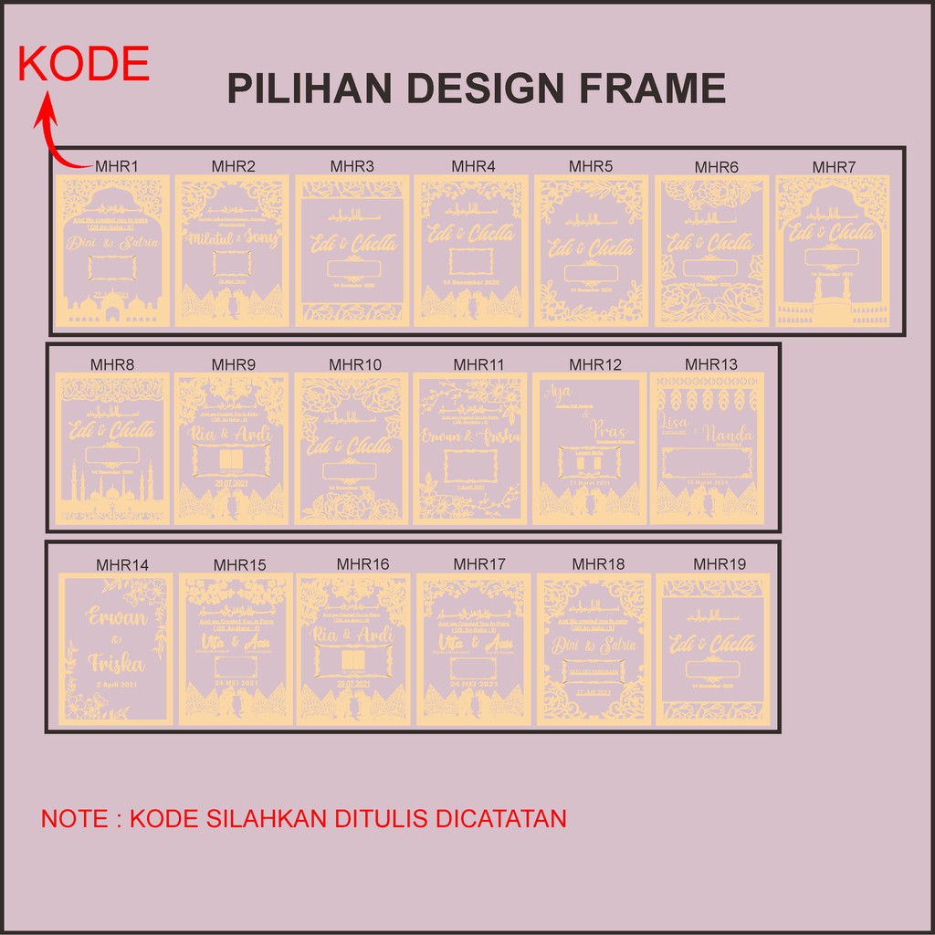 MAHAR PLYWOOD + AKRILIK 30 X 40 CM CUSTOM DESIGN