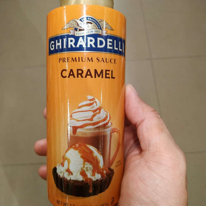 

Ready- Ghirardelli Premium Sauce Caramel 17Floz 482 Gr Saus Karamel