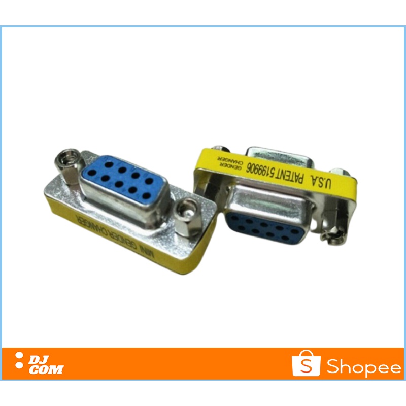 Sambungan Kabel RS232 Female To Kabel RS232 Female Serial Port DB9 Mini Gender Changer