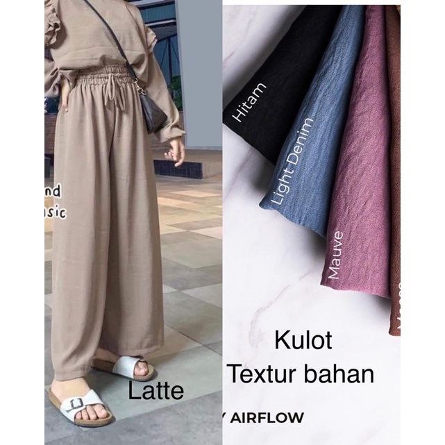 KULOT DAILY BASIC CRINKLE AIRFLOW/KULOT RUBBY CRINKLE