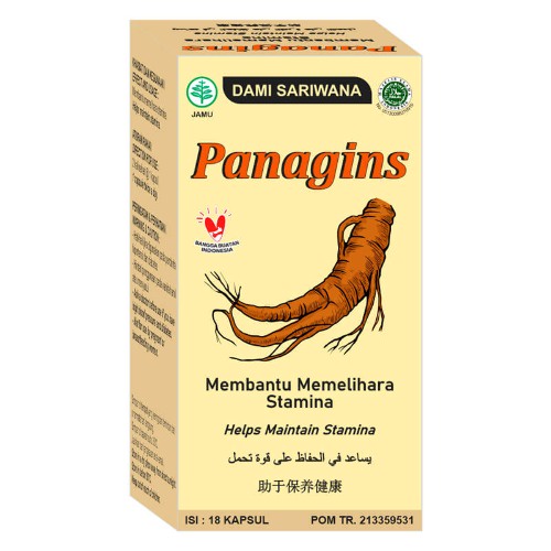 Panagins 18 Kapsul - Dami Sariwana - Membantu memelihara stamina