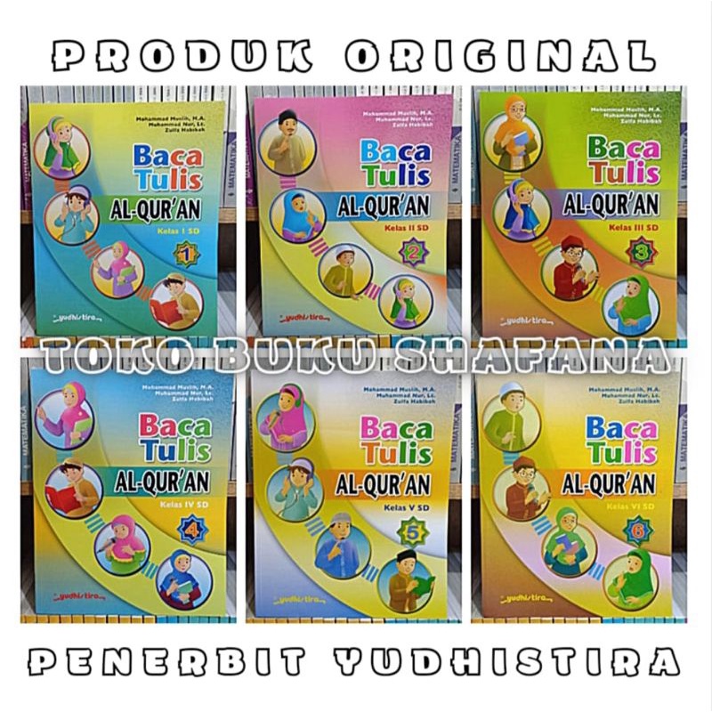 Buku BTQ Yudhistira Kelas 1 2 3 4 5 6 SD - Baca Tulis Al-Quran Original