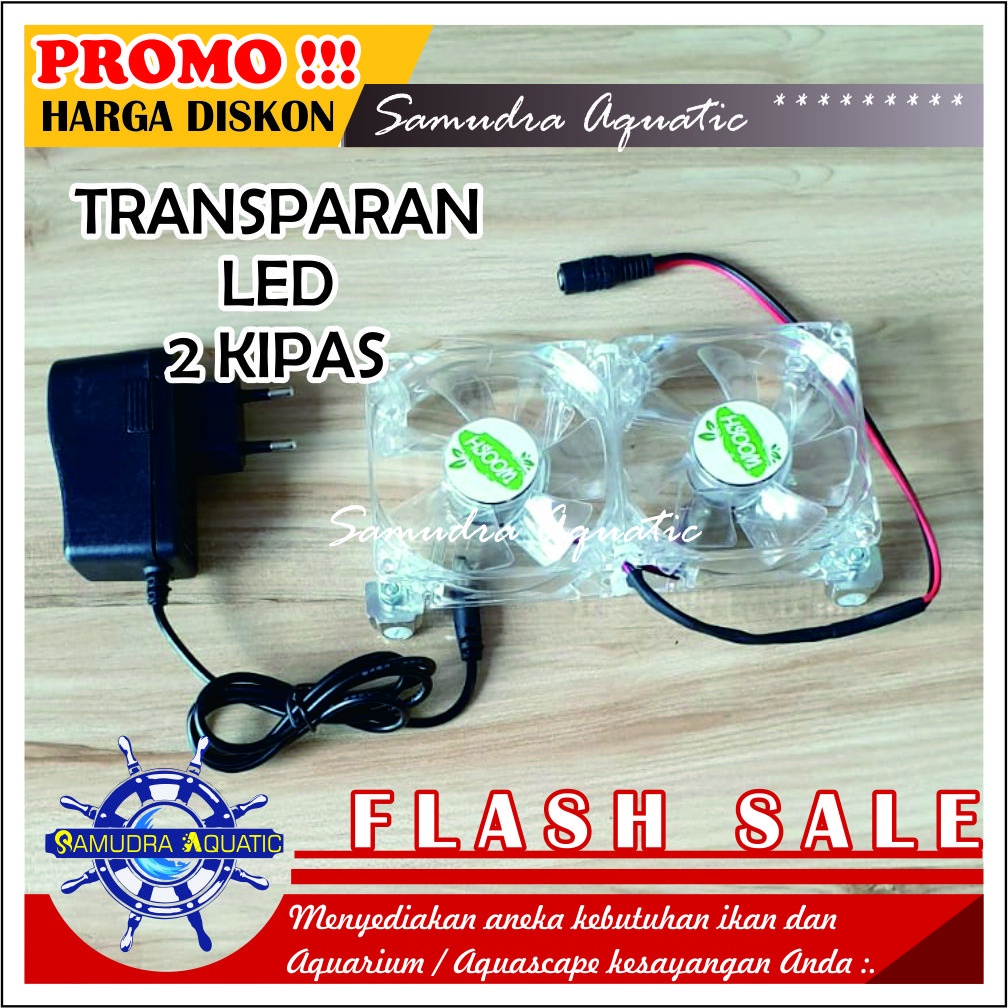 Kipas Aquarium Aquascape TRANSPARAN, Fan Pendingin Cooling Fan Aquarium Aquascape, FREE KARDUS