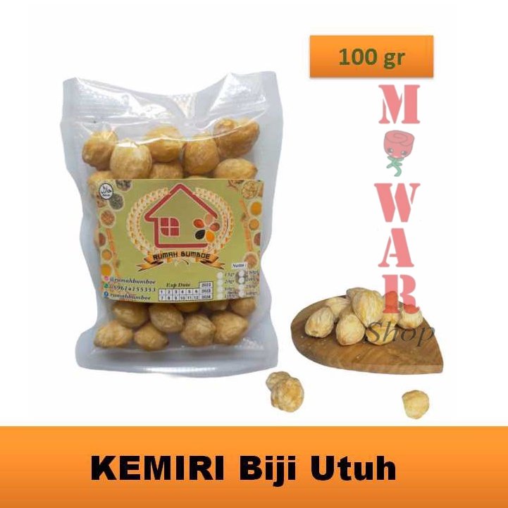 

(100 gr) BIJI KEMIRI UTUH Premium Biji Tanpa Belah Rempah Tradisional Bumbu Alami Penyedap Rasa