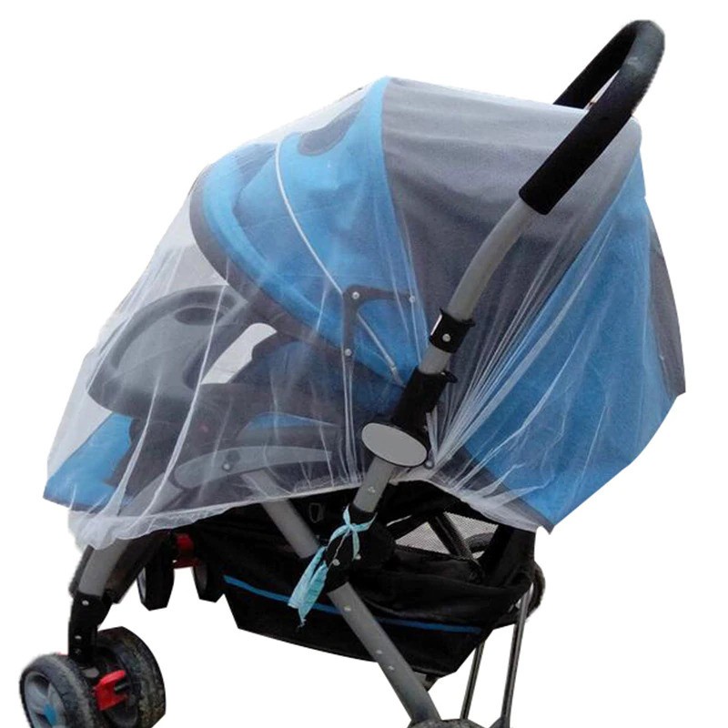 Jaring Anti Nyamuk Stroller Kereta Bayi Mosquito Net Safe - 7001-C - White