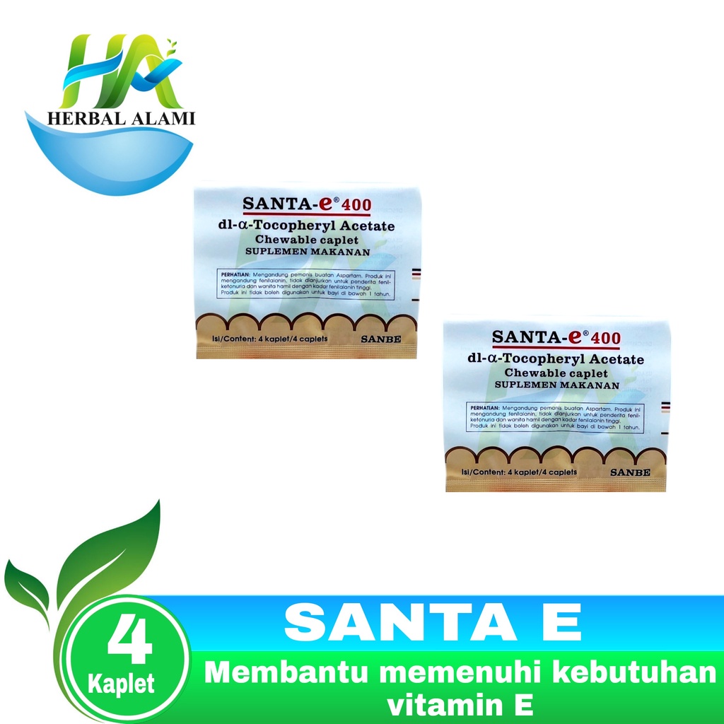 Santa E 400 IU isi 4 Tab - Memenuhi Kebutuhan Vitamin E