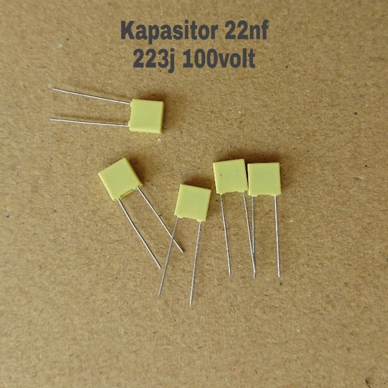 Capasitor 22nf Kapasitor 223 223j 100volt Kapasitor 22nf Mkm 100v