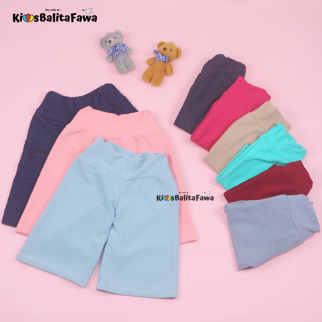 Kulot Polos uk 1-2 Tahun / Celana 3per4 Anak Perempuan Celana Pendek Pants Kulot Bawahan Polos Murah