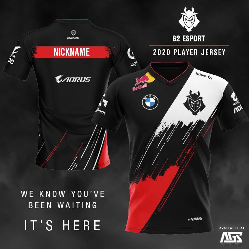 Jersey G2 Esports BLACK 2020 | Shopee Indonesia