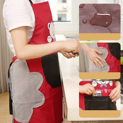 MM-166 Celemek Masak Apron BEAR Bisa Lap Tangan Anti Air Anti Minyak