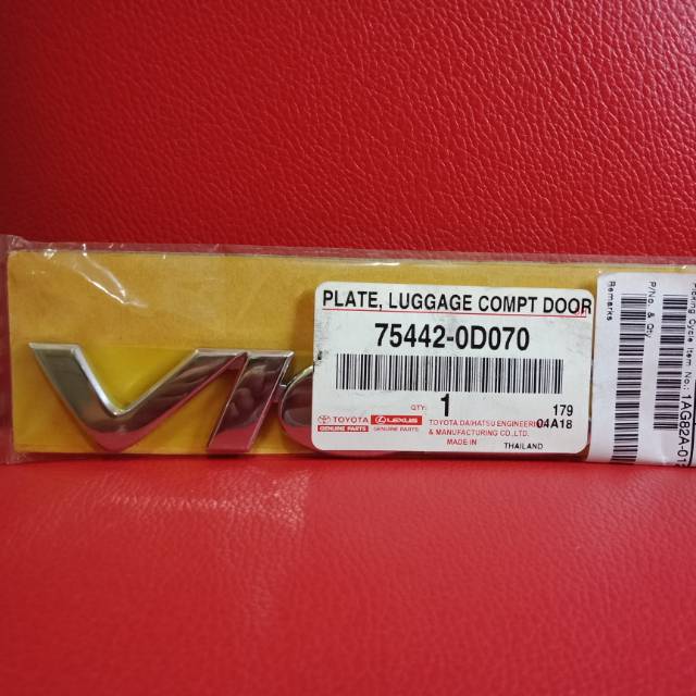 Emblem VIOS Gen 2 (2007-2012) Ori Toyota Thailand